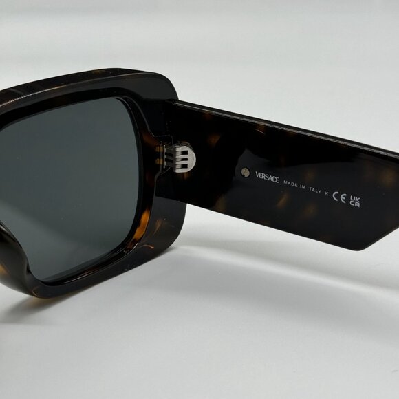 NEW VE4473U 108/87 SQUARE WOMEN SUNGLASSES VERSACE MOD 4473-U HAVANA GREY EYWEAR main image 9